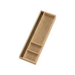 flexxa Mehrzweckeinsatz schiebbar 170-270mm, Tiefe 522 H:52mm, Eiche geölt