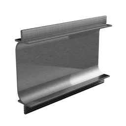 Horios Griffmulde GSA Stangenware 2500 mm Alu Edelstahleffekt