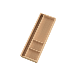 flexxa Mehrzweckeinsatz schiebbar 170-270mm, Tiefe 472 H:52mm, Buche geölt