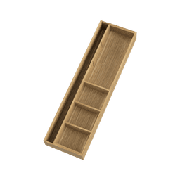 flexxa Mehrzweckeinsatz schiebbar 170-270mm, Tiefe 572 H:52mm, Eiche geölt